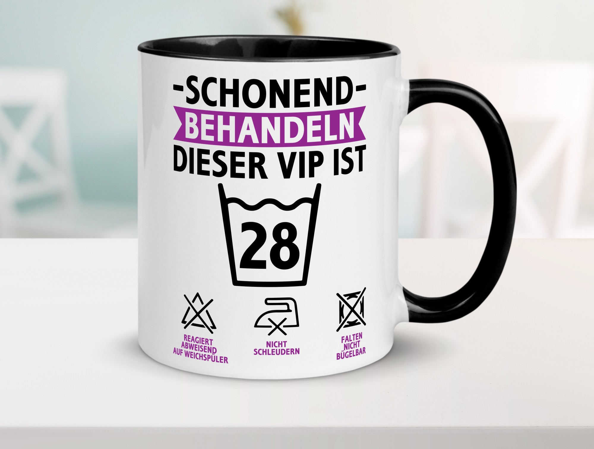28 Geburtstag | schonend behandeln Jahre Humor Geschenkidee Tasse