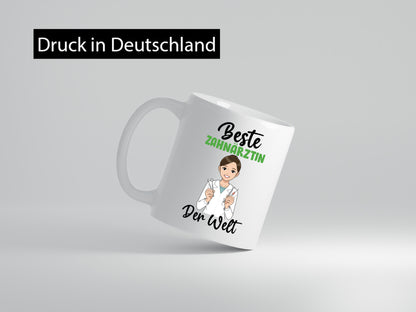 Beste Zahnärztin | Zahnmedizin Beruf v2 Humor Arbeit Kollegen Büro Geschenkidee