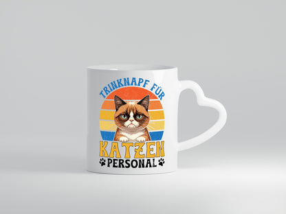 Katzen Personal | Katzenbesitzer Tasse Katze Humor vl6 Geschenkidee