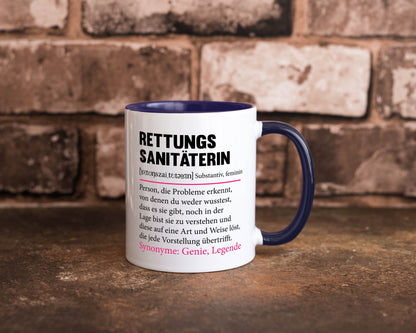 Rettungssanitäterin | Beruf Sanitäter Spruch v2 Humor Arbeit Kollegen Büro