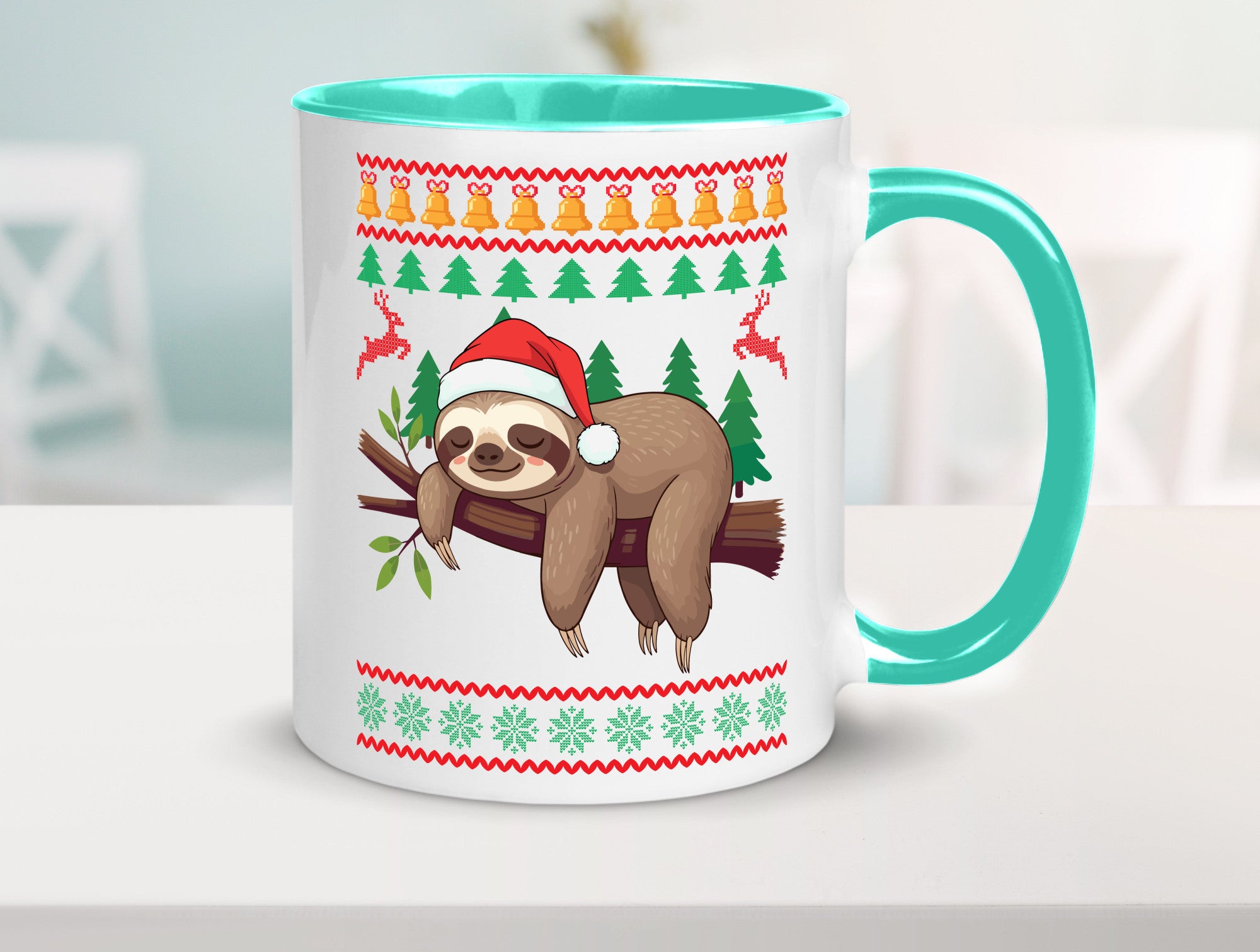 Ugly Christmas | Faultier Weihnachtsfaultier v2 lustig Tierliebhaber Humor