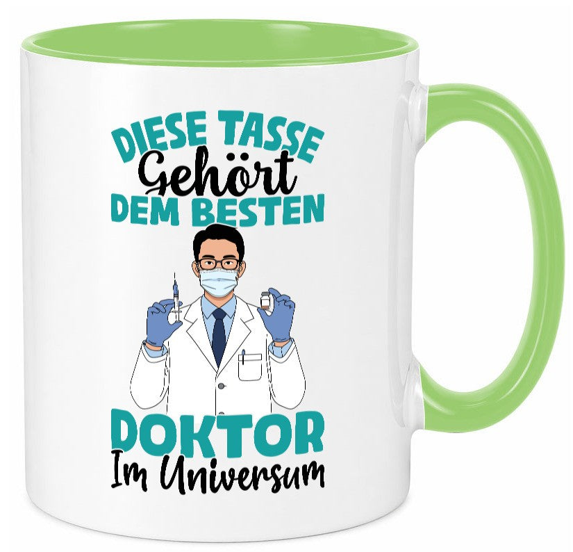 Im Universum: Doktor | Doktorand Doktortitel Geschenk Humor Geschenkidee Tasse