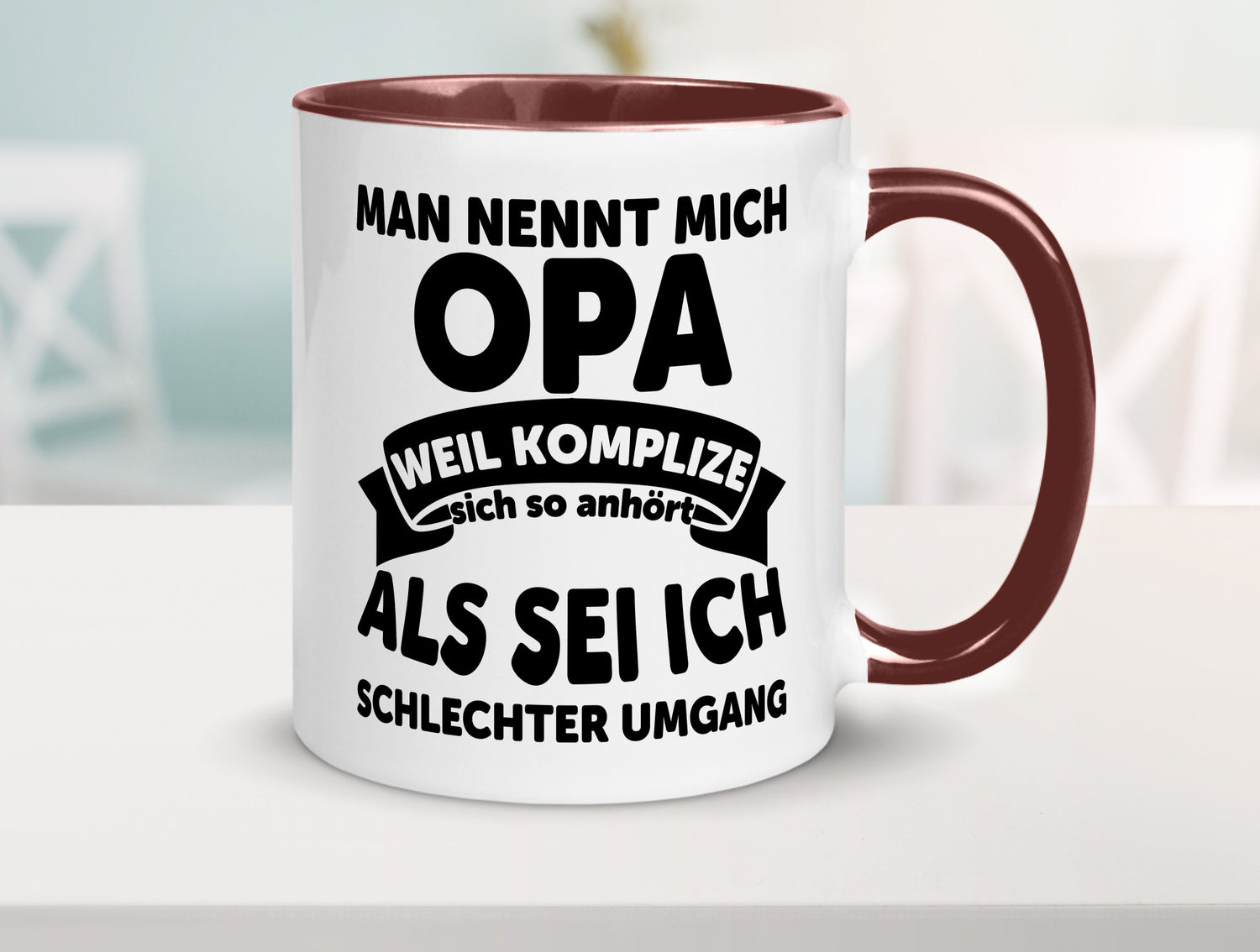 Nenn mich Opa, Komplize schlechter Umgang | Opa Witz Geschenk Familie