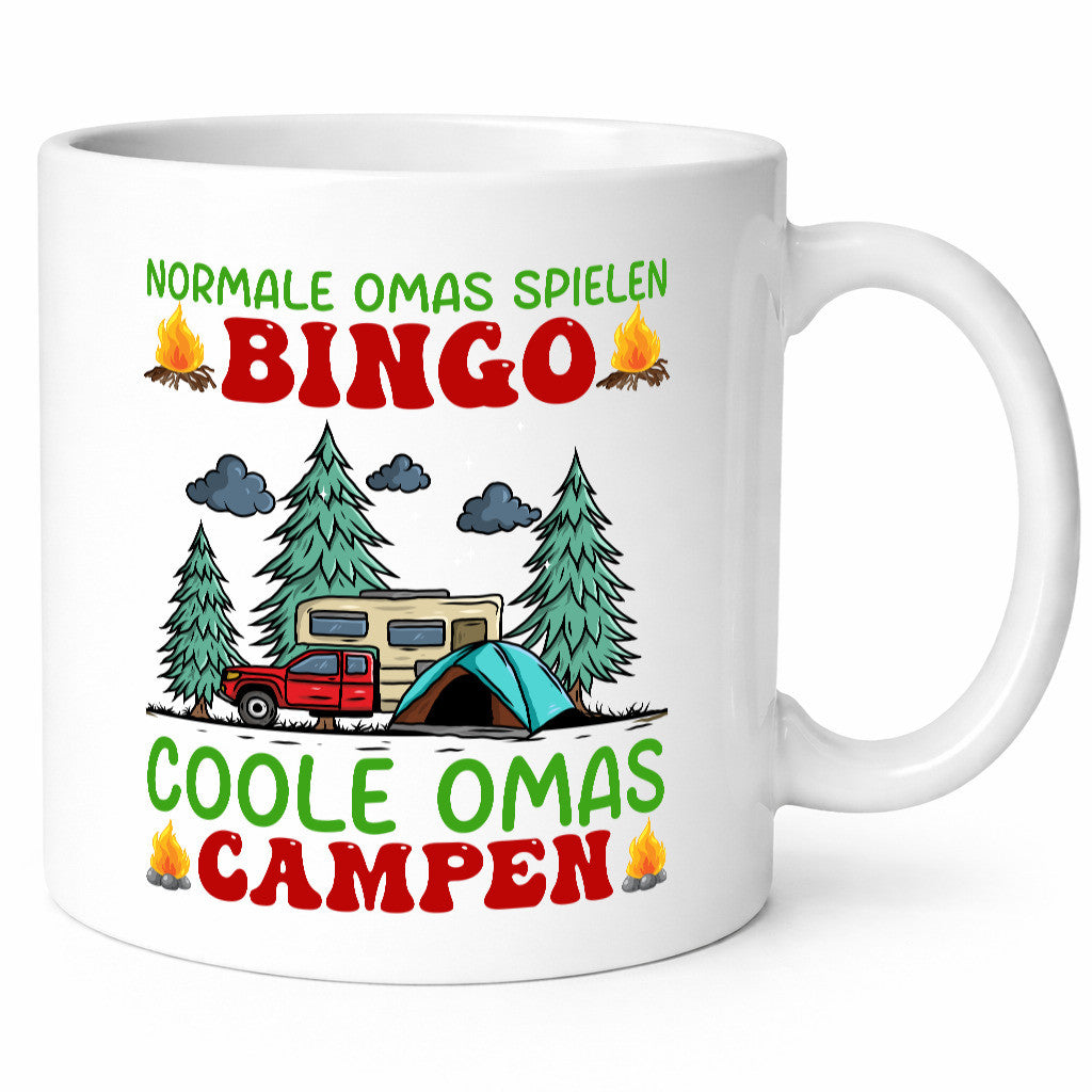 Normale Omas spielen Bingo Coole Campen Geschenkidee Familie Humor Tasse