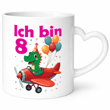 8. Geburtstag | 8 Jahre Drache Flugzeug Geschenk Geschenkidee lustiger Spruch