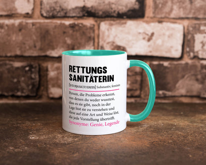 Rettungssanitäterin | Beruf Sanitäter Spruch v2 Humor Arbeit Kollegen Büro