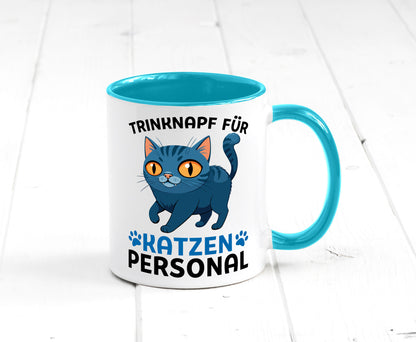 Katzen Personal | Katzenbesitzer Tasse Katze Humor vl2 Tierliebhaber