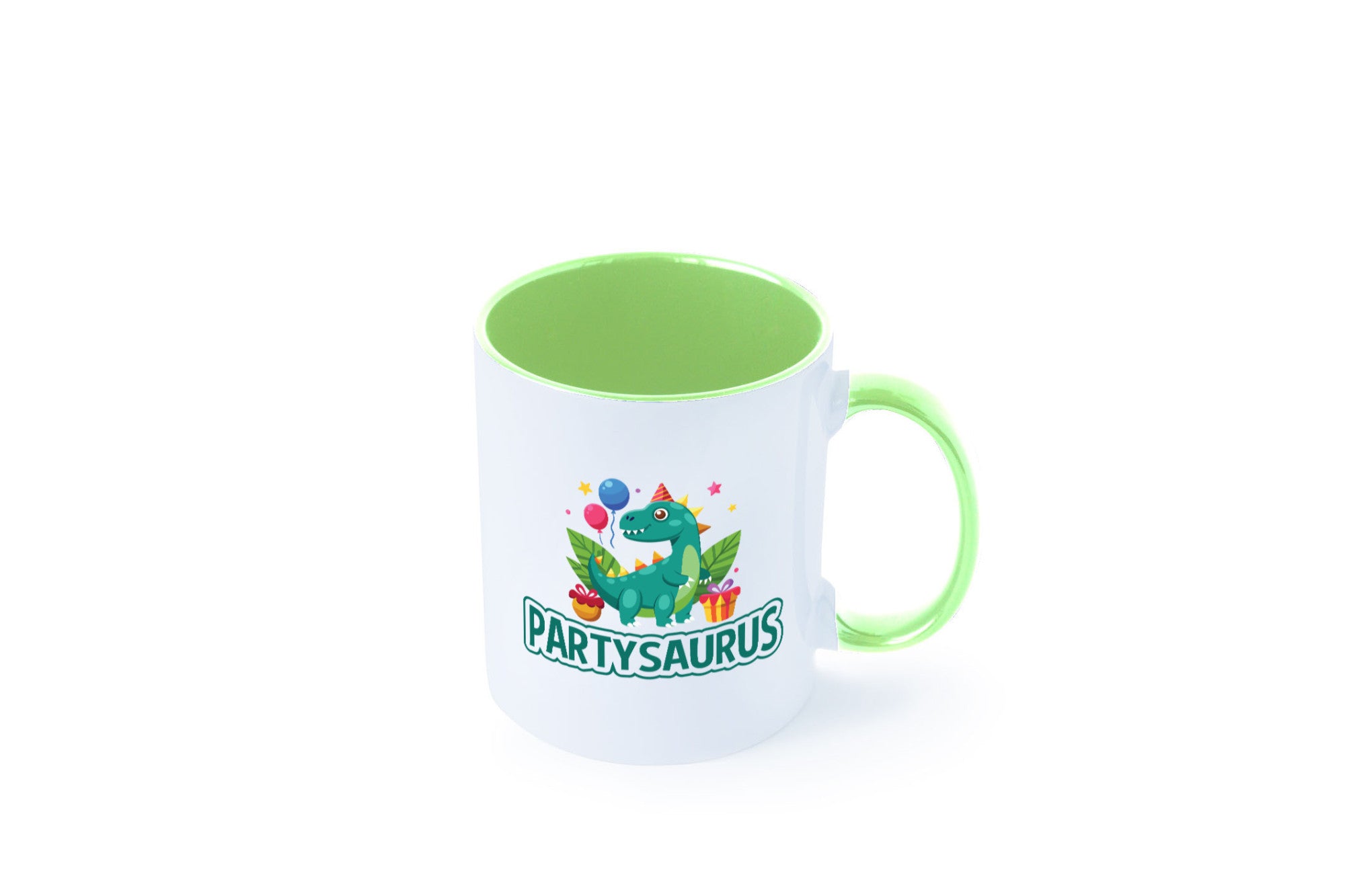 Partysaurus | Geburtstag Dinosaurier Luftballon Geschenkidee Humor Tasse
