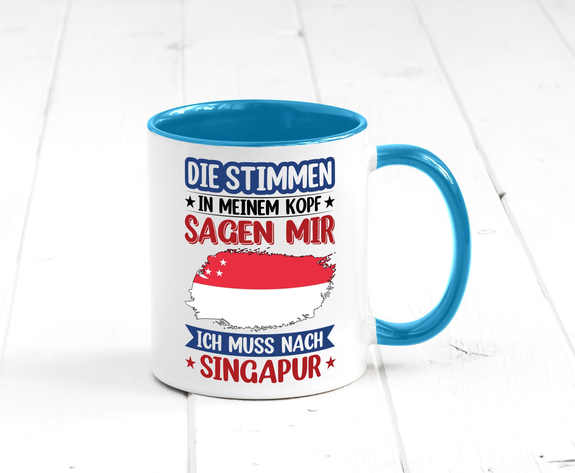 Singapur | Urlaub Stimmen in meinem Kopf Traumland v2 lustiger Spruch Geschenk