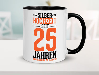 Silber Hochzeit | 25 Jahre Verheiratet Ehepaar lustig Humor Geschenkidee Tasse