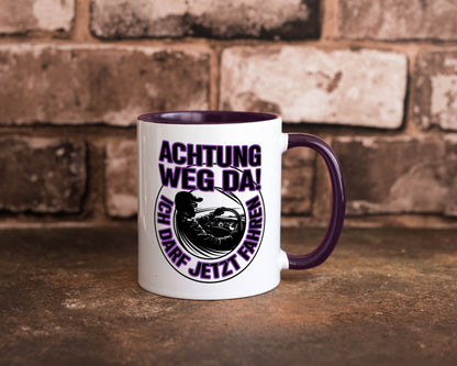 Achtung weg da ich darf jetzt Fahren | Führerschein lustig Humor Geschenkidee
