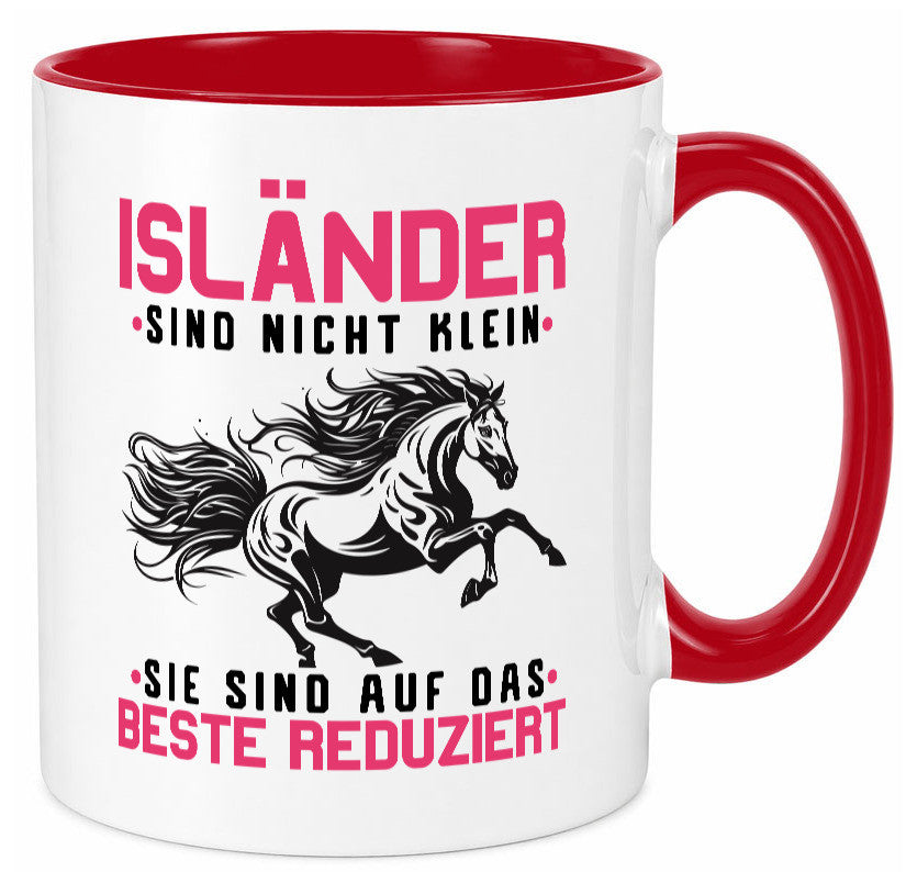 Isländer sind nicht klein | auf das beste Reduziert Pferd Geschenk Humor Tasse