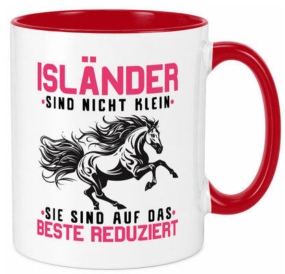 Isländer sind nicht klein | auf das beste Reduziert Pferd Geschenk Humor Tasse