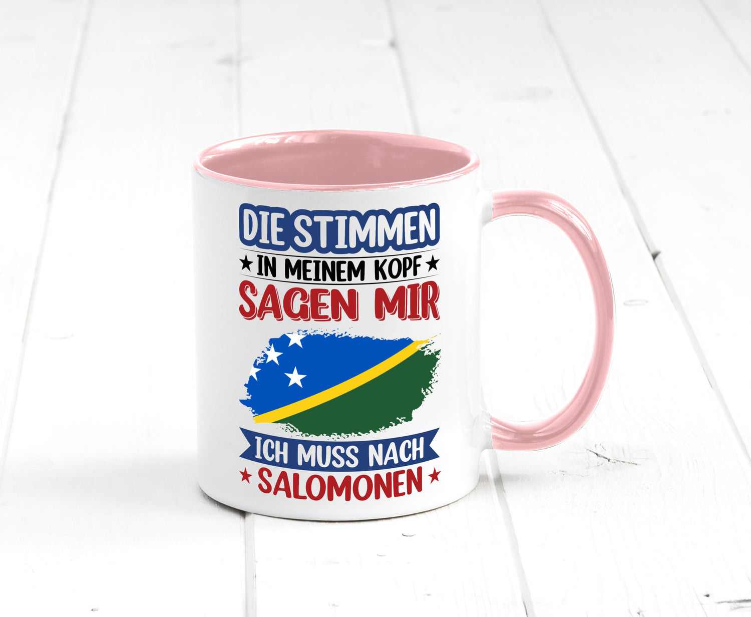 Salomonen | Urlaub Stimmen in meinem Kopf Traumland v2 Humor Geschenkidee Tasse