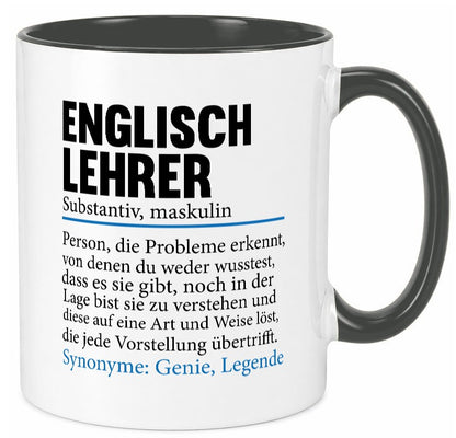 Englischlehrer | Lehrer Schule Englisch Geschenkidee Humor Tasse