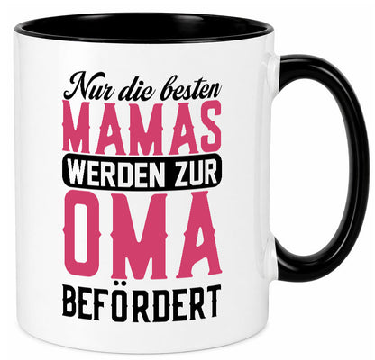 Beste Mama wird zur Oma befördert | Großmutter lustiger Spruch Geschenk Familie