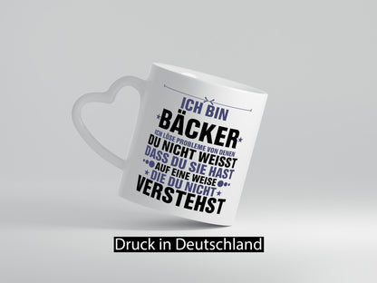 Löse Probleme: Bäcker | Bäckerei Backen Konditor lustiger Spruch Geschenk Humor