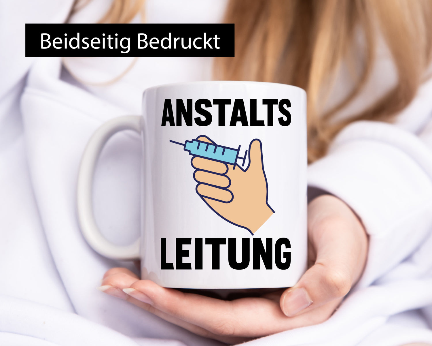 Anstaltsleitung v2 lustig Humor Geschenkidee Geschenk Tasse