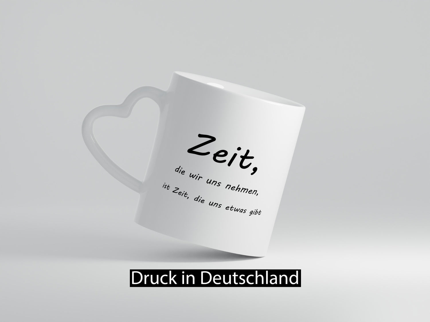 Zeit die wir uns nehmen ist etwas gibt Humor Geschenkidee Tasse