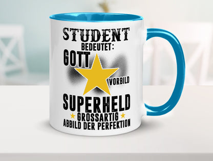 Bedeutung von Student | Universität Uni Studium Geschenkidee Humor Tasse