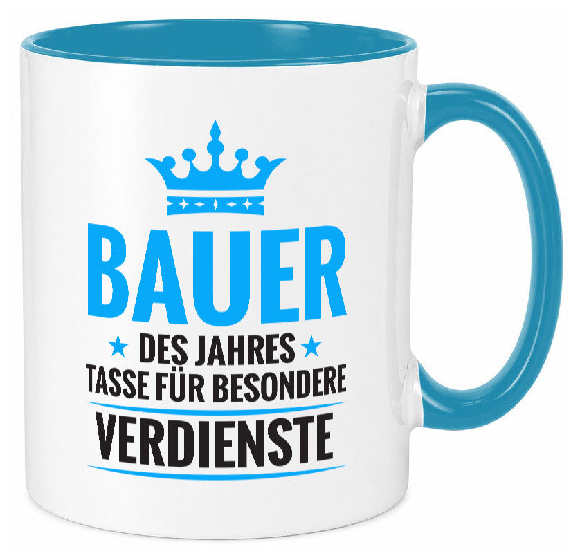 Besonderer Verdienst: Bauer | Bauernhof Landwirtschaft Geschenkidee Humor Tasse