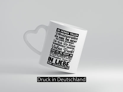 An meinen tollen Schwiegersohn vl1 Humor Familie Geschenkidee Tasse