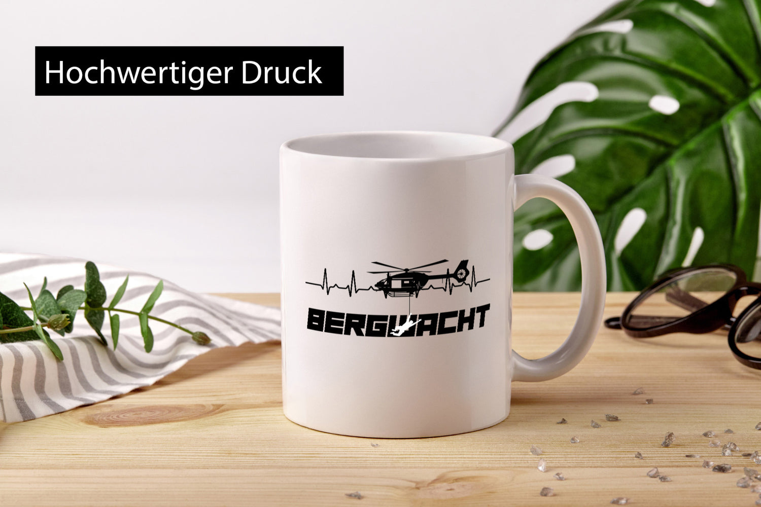 Bergwacht | Bergrettung Hubschrauber Rettung Alpen lustiger Spruch Geschenk