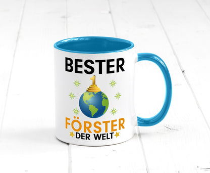 Welt Bester Förster | Forst Arbeit Geschenk Kollegen Büro lustiger Spruch Tasse