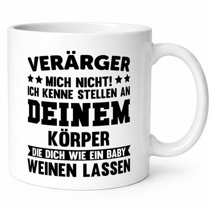 Ärger mich nicht ich kenne stellen da tut es weh. | Rache Geschenk Humor