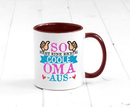 So sieht eine richtig Coole Oma aus | Großmutter Humor Familie Geschenkidee