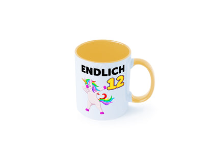 12. Geburtstag | endlich 12 Jahre Einhorn Mädchen lustig Geschenkidee Geschenk
