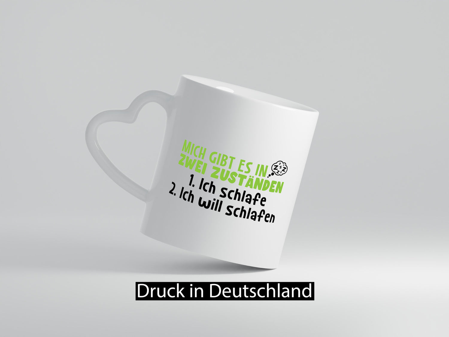 Zwei Zustände | Schlaf Faulpelz Schlafmütze Müdigkeit lustig Humor Geschenkidee