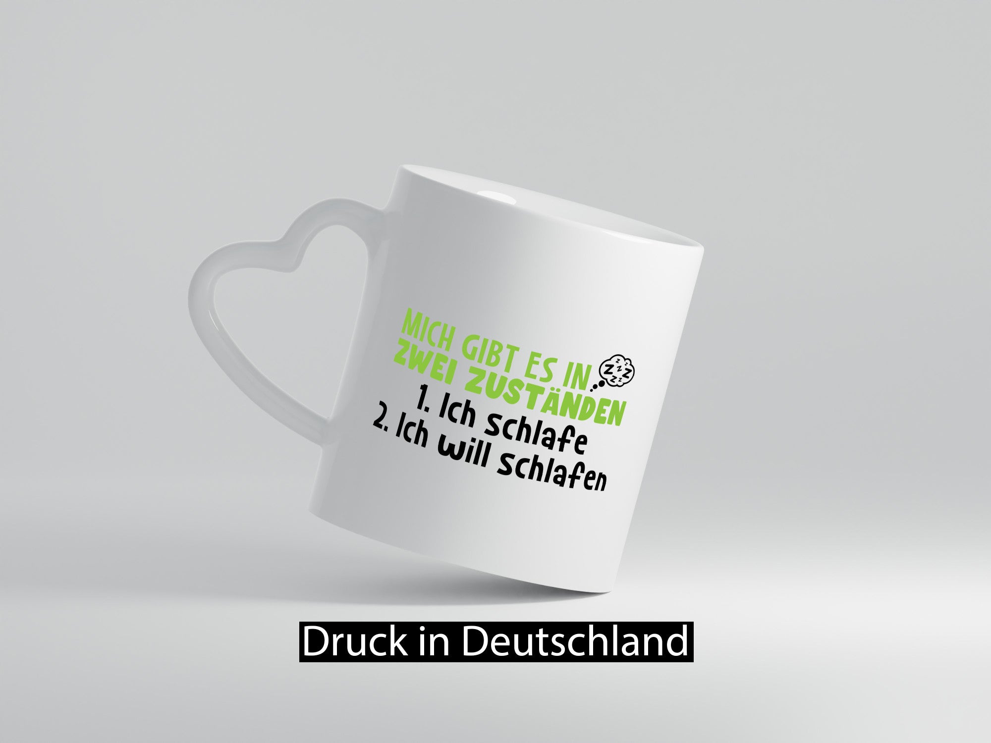 Zwei Zustände | Schlaf Faulpelz Schlafmütze Müdigkeit lustig Humor Geschenkidee