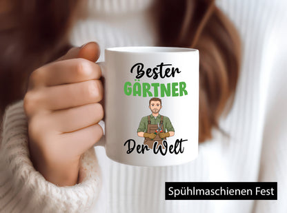 Bester Gärtner | Gartenbau v2 Geschenk Humor Geschenkidee lustiger Spruch Tasse