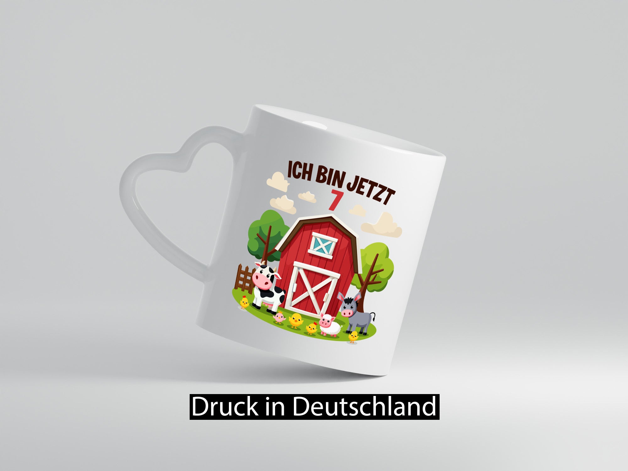 7. Geburtstag | 6 Jahre Bauernhof und Tiere lustig Geschenkidee Geschenk Tasse