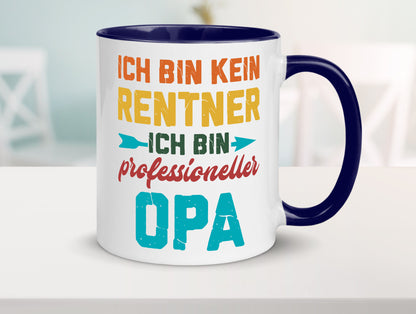 Ich bin Professioneller Opa | Rentner Großvater Geschenkidee Familie Humor Tasse