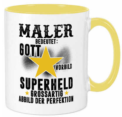 Bedeutung von Maler | Malerei Humor Geschenkidee Tasse