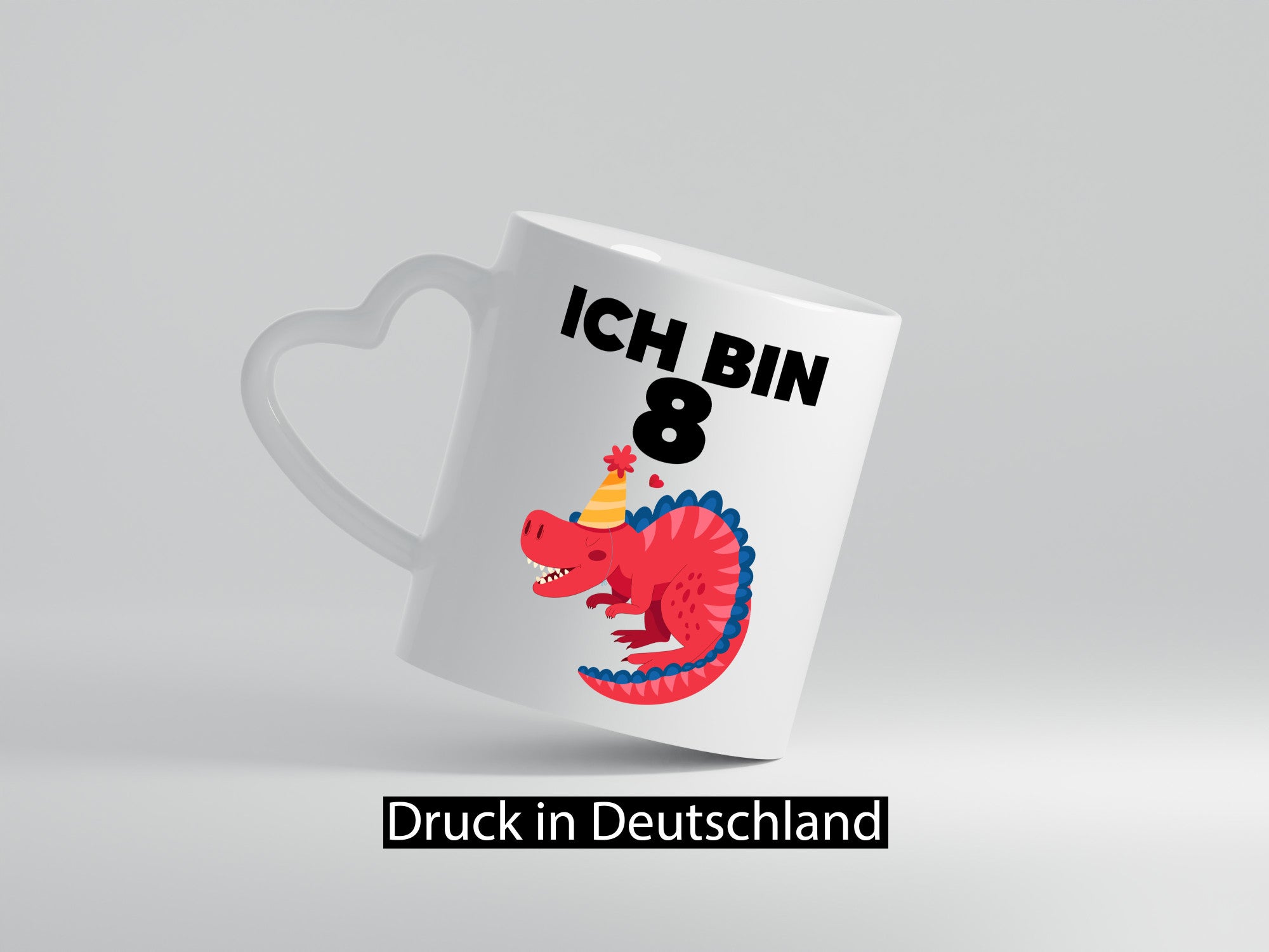 8. Geburtstag | Dino Dinosaurier 8 Jahre lustig Geschenkidee Geschenk Tasse