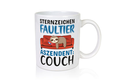 Sternzeichen: Faultier | witzige Tasse Couchpotato lustig Tierliebhaber Humor