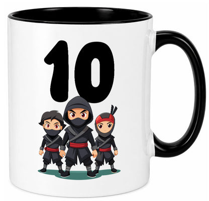 10. Geburtstag | 10 Jahre Ninja Humor Geschenkidee Tasse