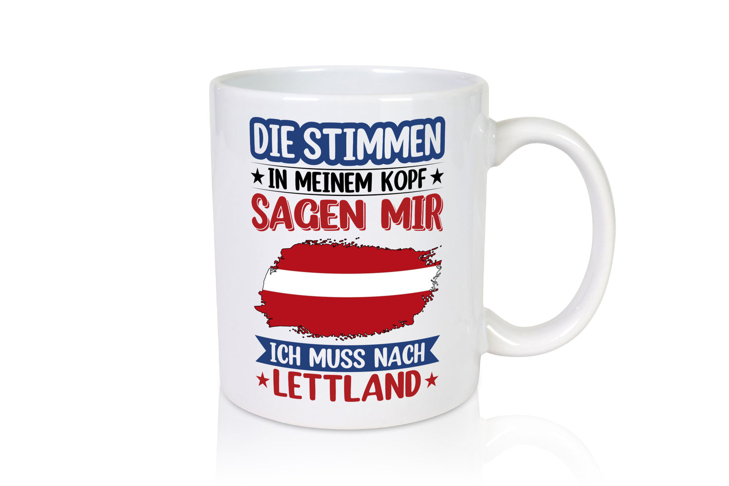 Lettland | Urlaub Stimmen in meinem Kopf Traumland lustig Humor Geschenkidee