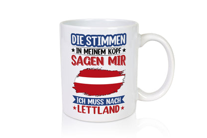 Lettland | Urlaub Stimmen in meinem Kopf Traumland lustig Humor Geschenkidee