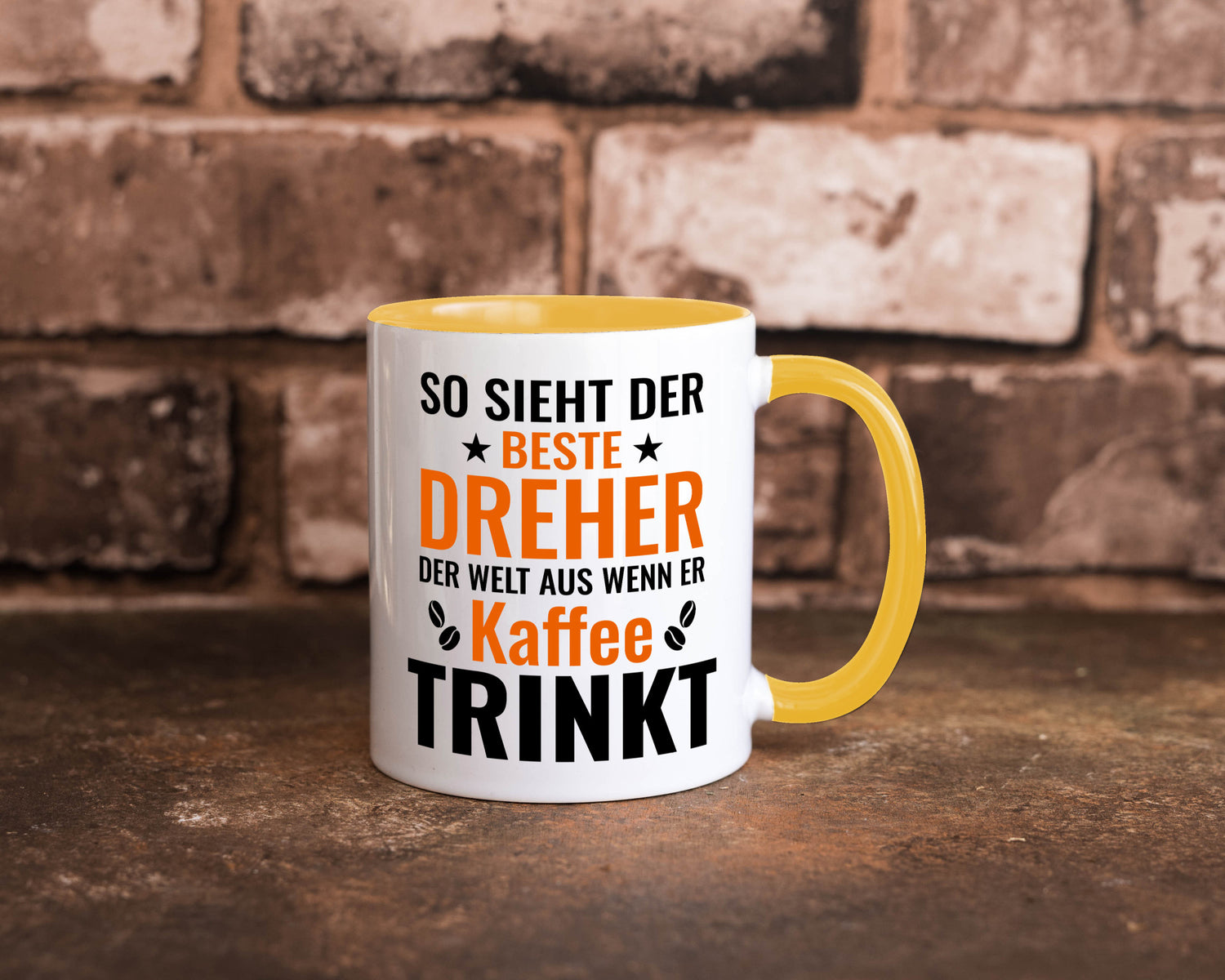 Kaffee trinkt: Dreher | Fräser Geschenkidee Humor Tasse