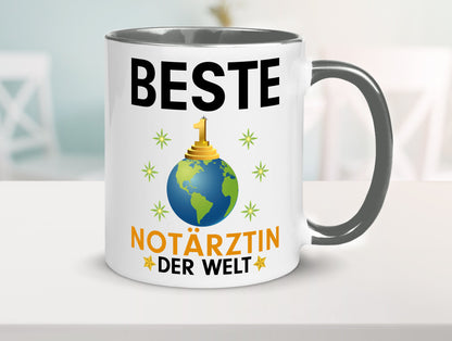 Welt Beste Notärztin | Ärztin lustig Humor Geschenkidee Geschenk Tasse