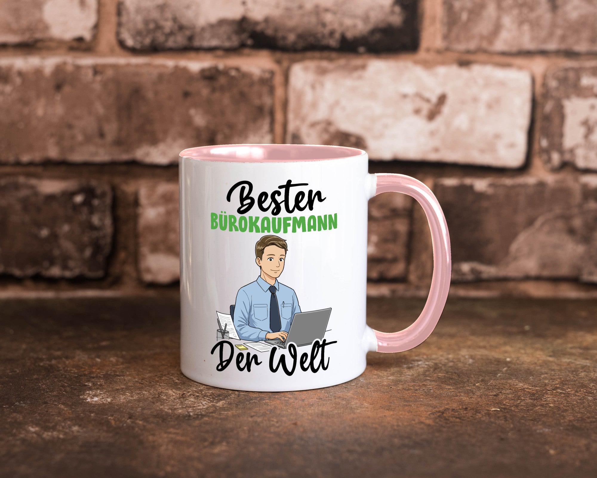 Bester Bürokaufmann | Kaufmann v2 lustig Arbeit Kollegen Büro Geschenk Tasse