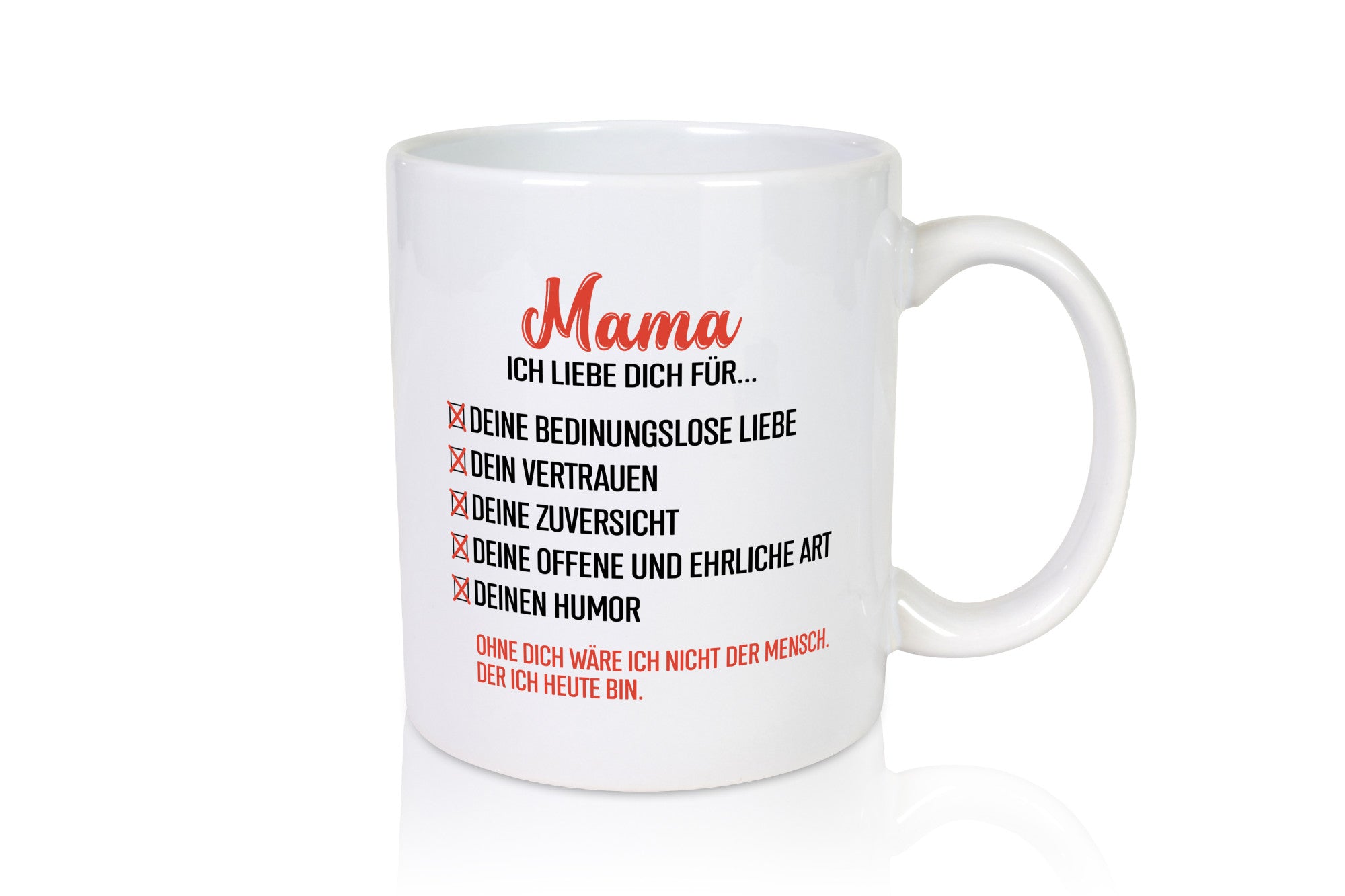 Mama ich liebe dich | Ohne wäre nicht Muttertag Geschenk Familie Geschenkidee