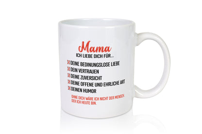 Mama ich liebe dich | Ohne wäre nicht Muttertag Geschenk Familie Geschenkidee