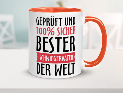 Bester Schwiegervater Geschenk Familie Geschenkidee lustiger Spruch Tasse