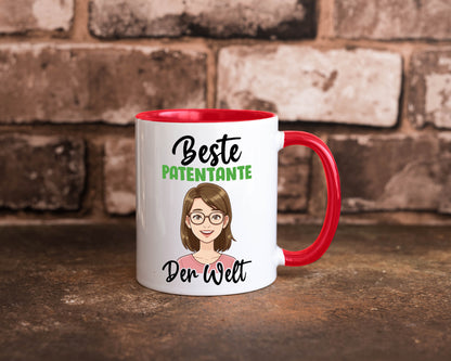 Beste Patentante | Tante lustiger Spruch Geschenk Humor Geschenkidee Tasse
