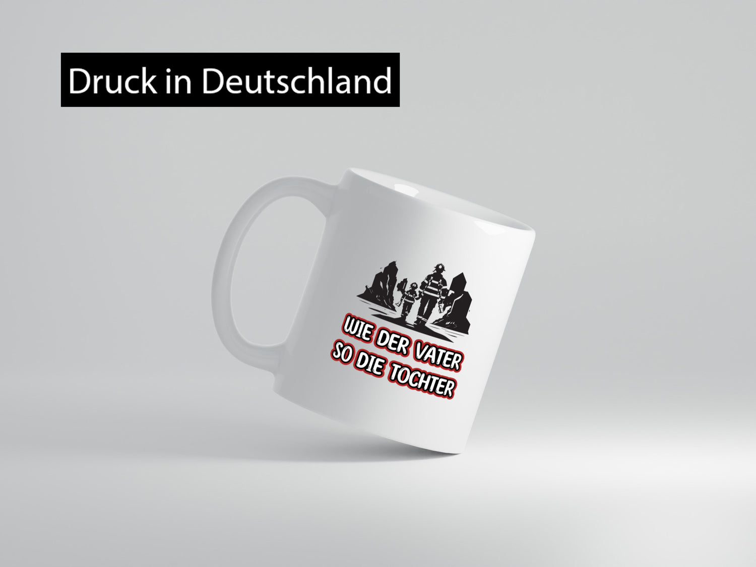 Wie der Vater so die Tochter | Feuerwehrmann Feuerwehrpapa Geschenkidee Familie
